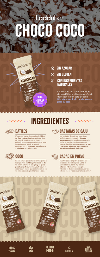 LADDUBAR CHOCO COCO X12